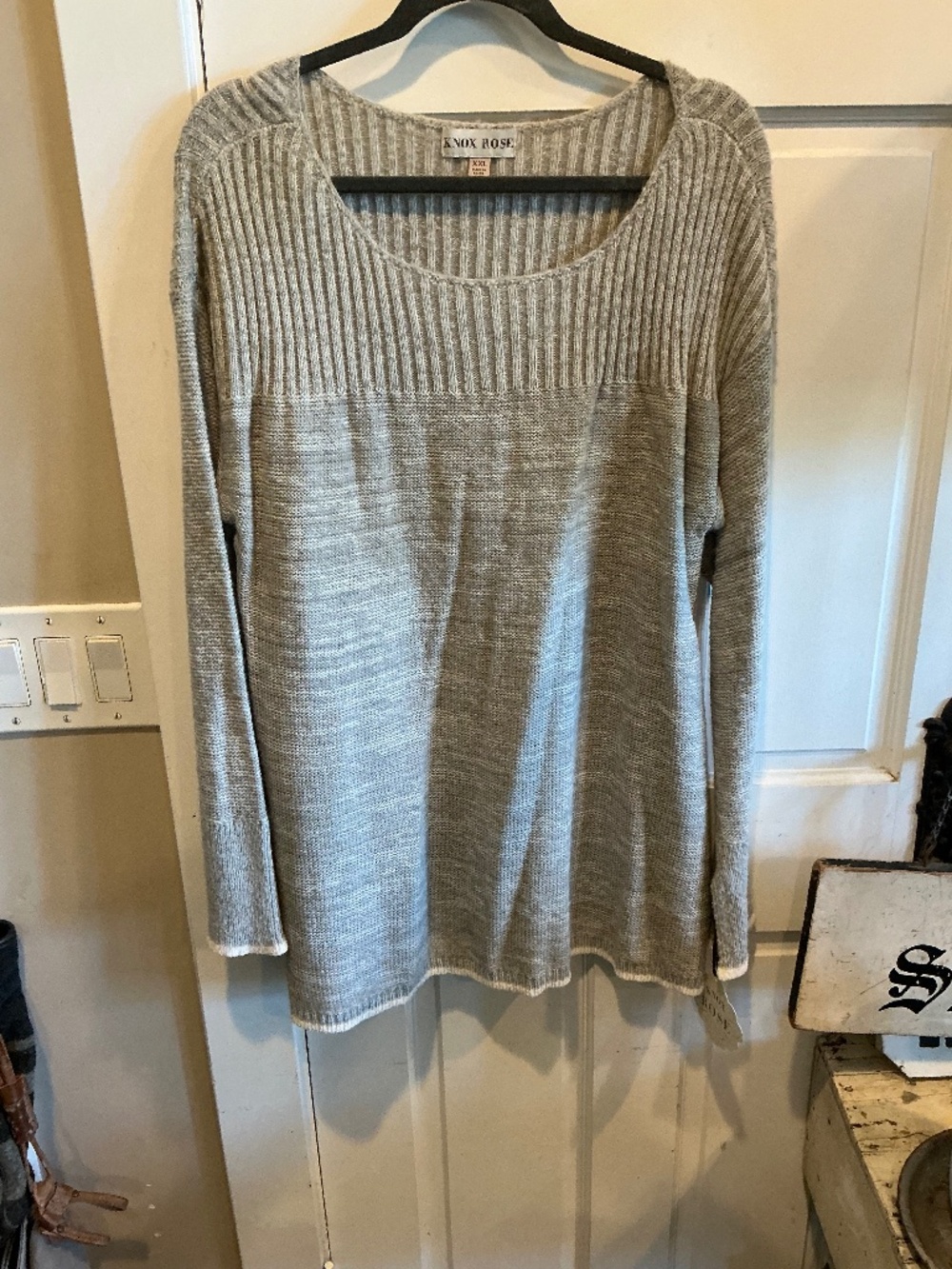 Knox Rose pullover sweater with side lacing! Brand new with tags. Plus size xxl